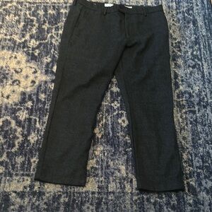 Men's Black lined dress pants. Size 38x30. Wool like material